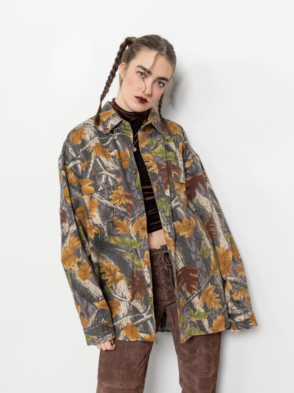 CANVAS JACKET CAMO Camouflage Vintage Coat 90's Oversize / Extra Large